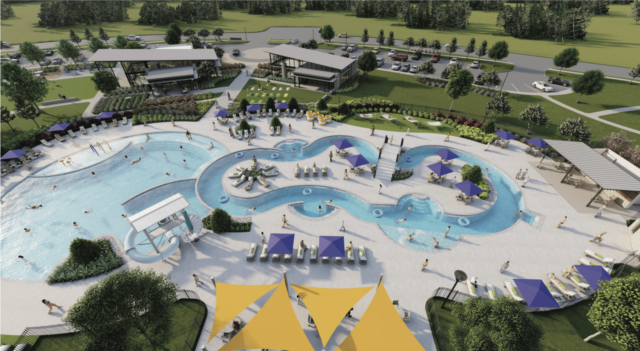 The Retreat Lazy River Renderings - Sunterra