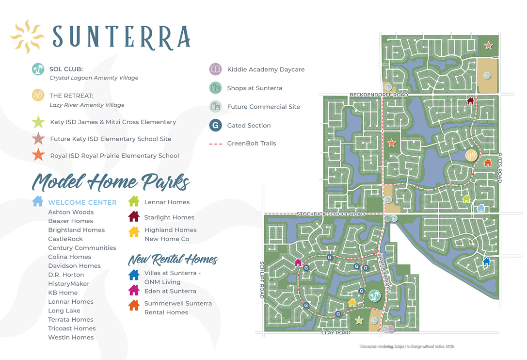 Sunterra Master Plan Map