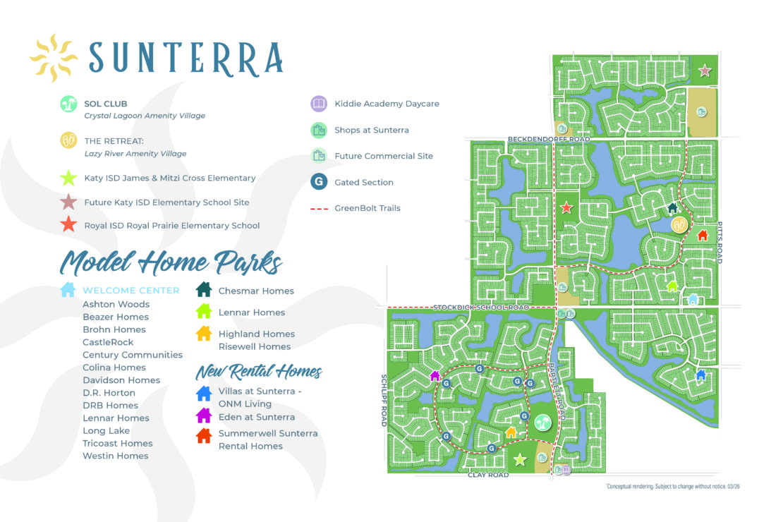 Sunterra Master Plan Map